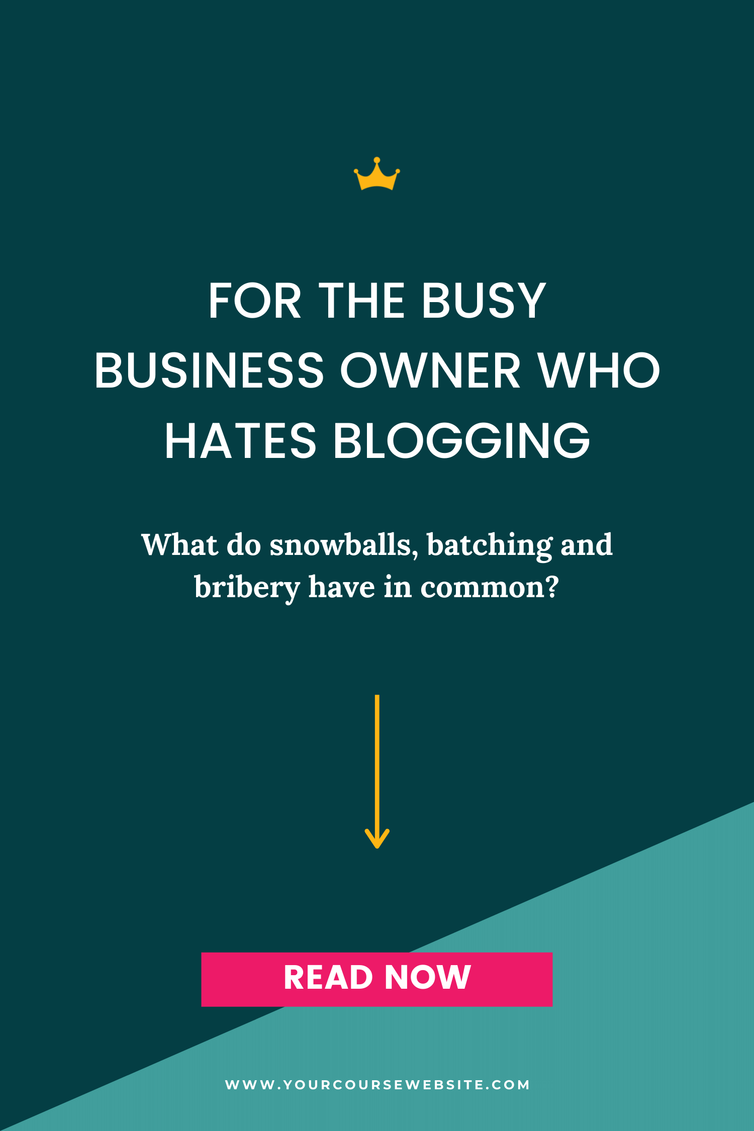 For the Busy Business Owner Who Hates Blogging