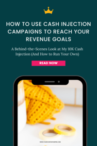 How to Use Cash Injection Campaigns to Reach Your Revenue Goals