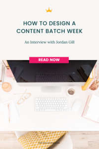 How to Design a Content Batch Week