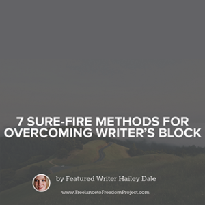 Hailey Dale from Your Content Empire as a guest blogger for Freelance to Freedom