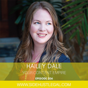 Hailey Dale from Your Content Empire on The Side Hustle Gal Podcast