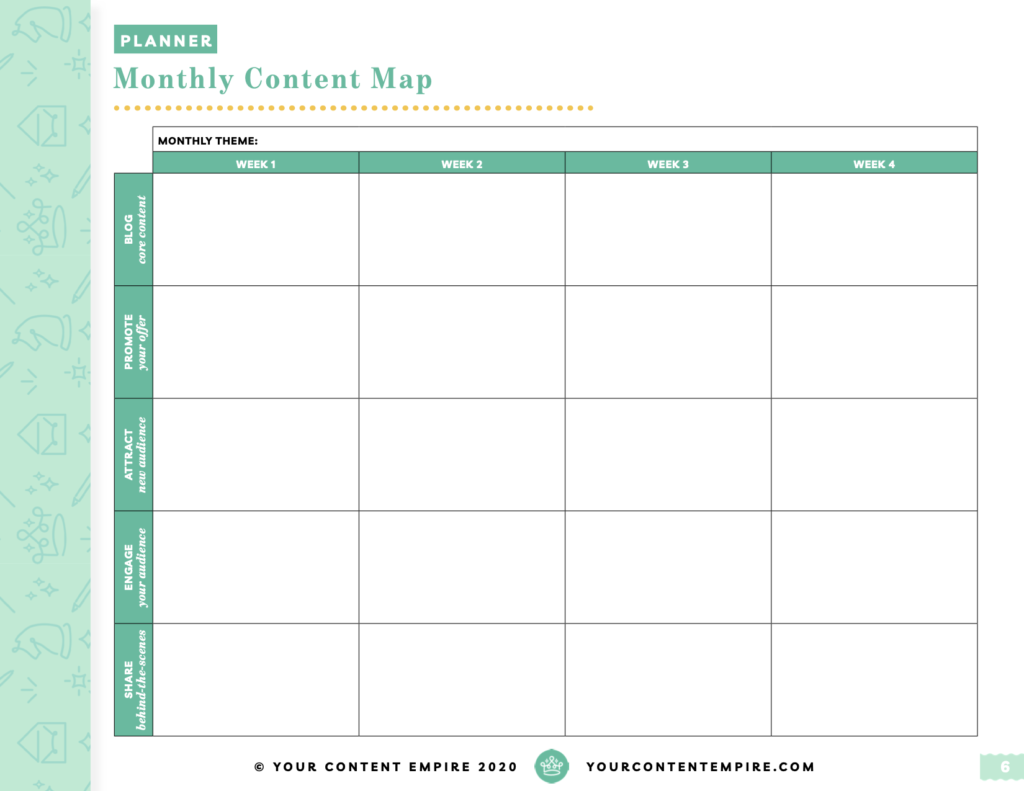 The Ultimate 6-Step Monthly Content Planning Process from Your Content Empire