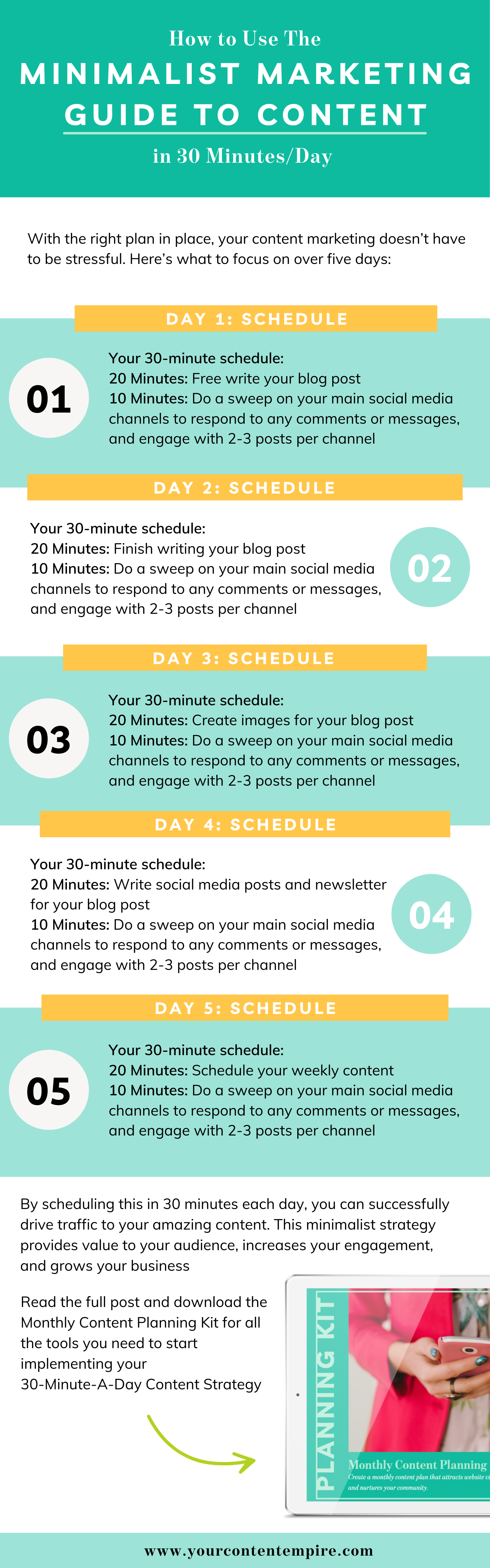 The Minimalist Marketing Guide to Content in 30 Minutes/Day by Your Content Empire