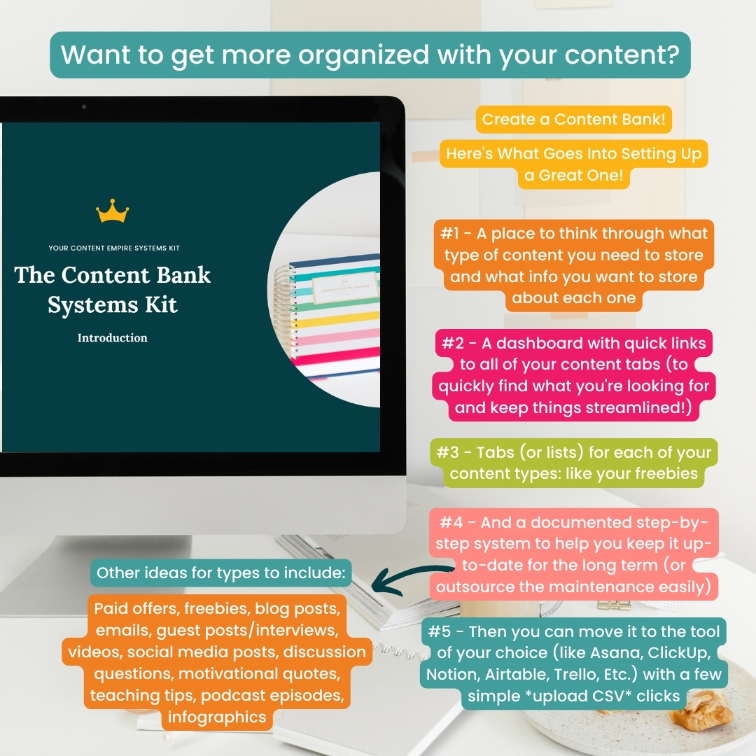 The Content Bank Systems Kit - Your Content Empire