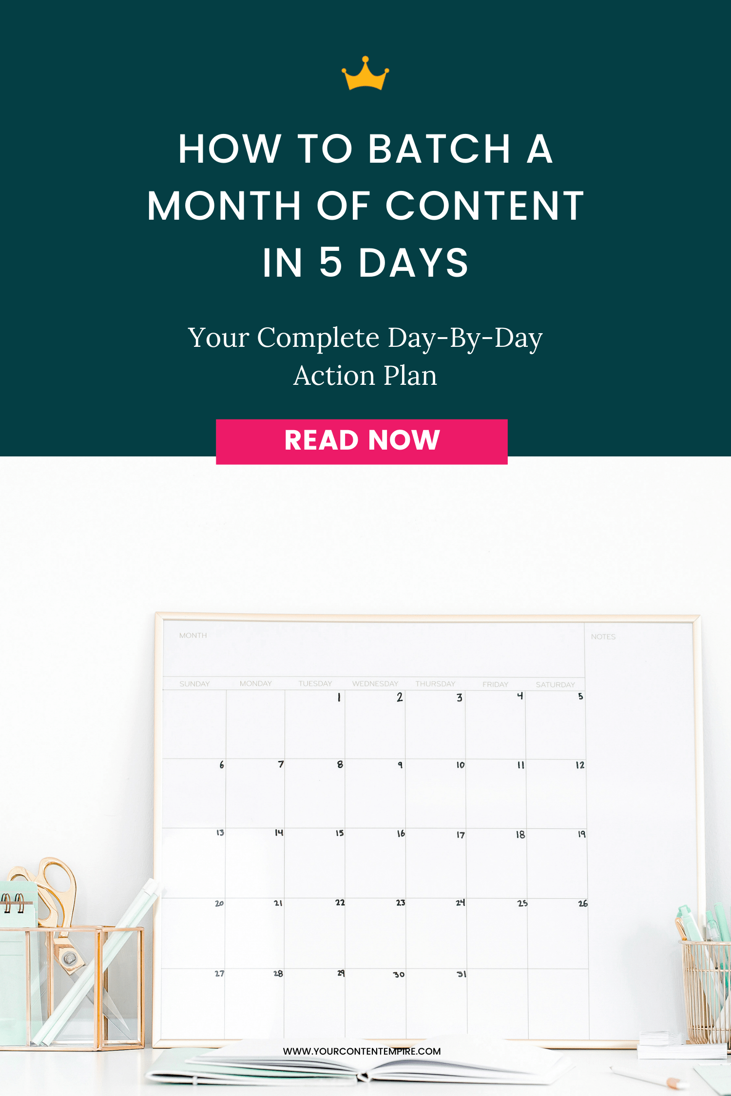 How to Batch a Month of Content in 5 Days
