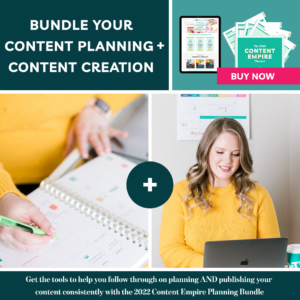 Your Content Empire - Content Empire Planning and Doing Bundle