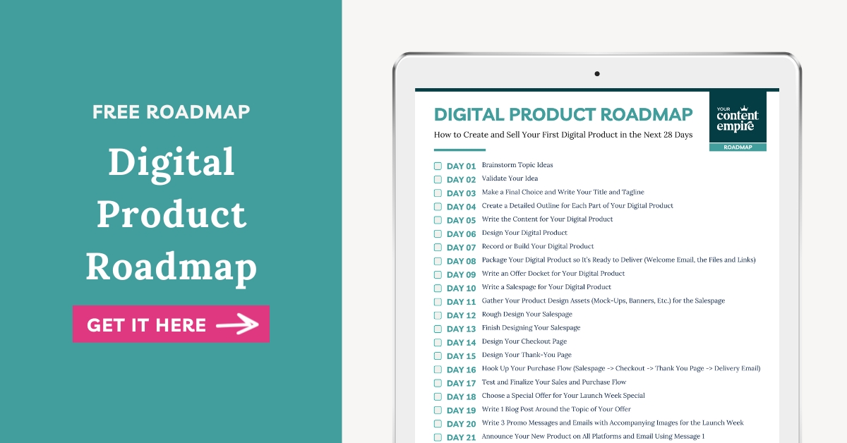 Your Content Empire - Digital Product Roadmap