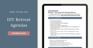 Freebie | DIY Retreat Agendas